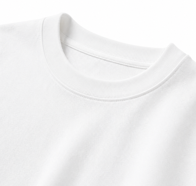 Playeras oversize INTERLOCK 250 gm BLANCA