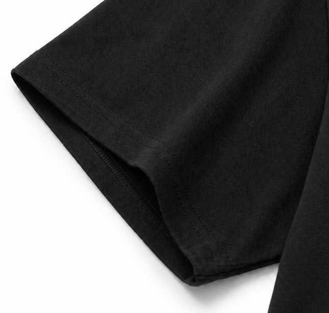 Playeras oversize INTERLOCK 250g NEGRA