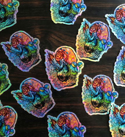 Sticker Holograficas tornasol arcoiris personalizadas