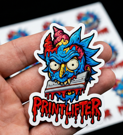Sticker Blanco glitter sin tacto personalizados