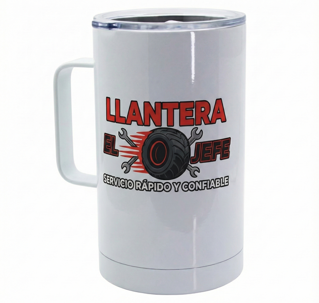 Termo metálico sublimado personalizado chico 600 ml ✅