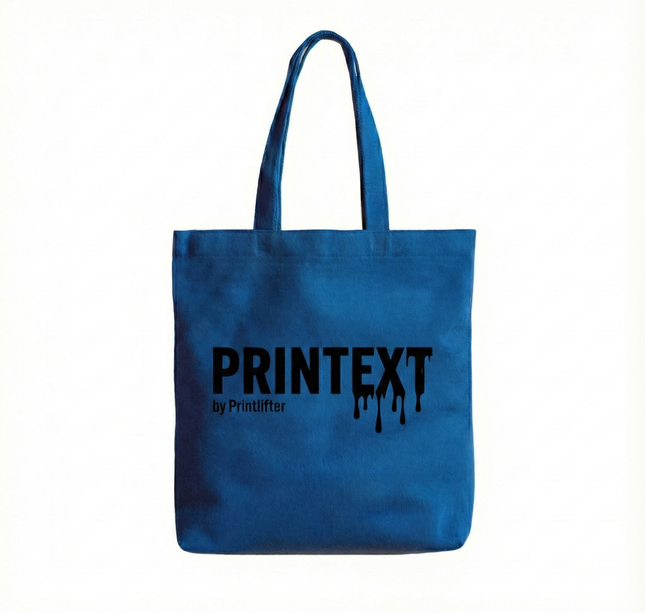 Bolsas ecológicas plana personalizadas un lado, estampado negro  (40x40cm)✅