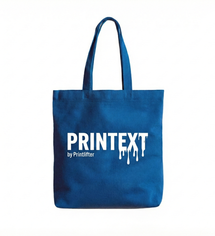 Bolsas ecológicas plana personalizadas un lado, estampado blanco  (40x40cm)