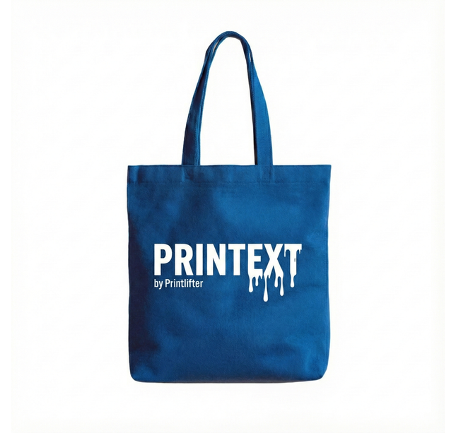Bolsas ecológicas plana personalizadas un lado, estampado blanco  (40x40cm)