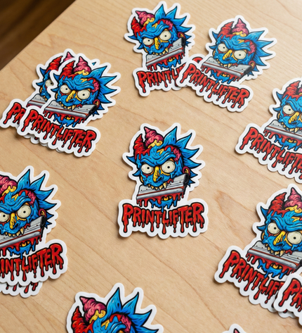 Sticker Blanco glitter sin tacto personalizados