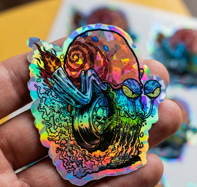 Sticker Holograficas tornasol arcoiris personalizadas