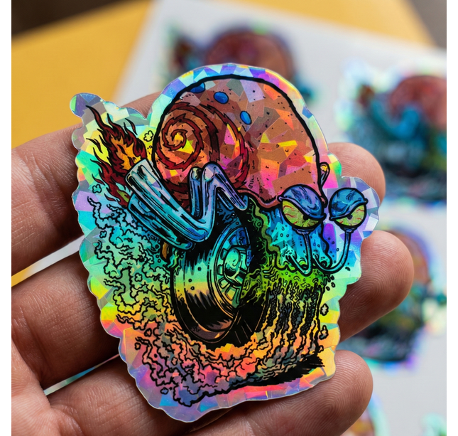 Sticker Holograficas tornasol arcoiris personalizadas