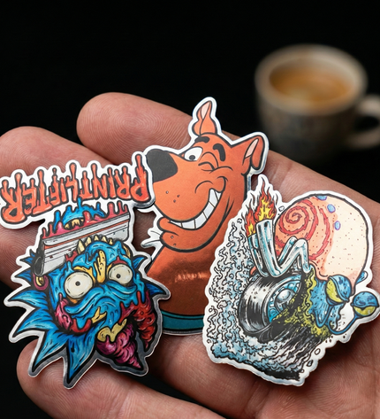 Sticker metálicas personalizadas