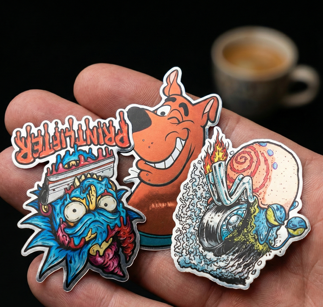 Sticker metálicas personalizadas