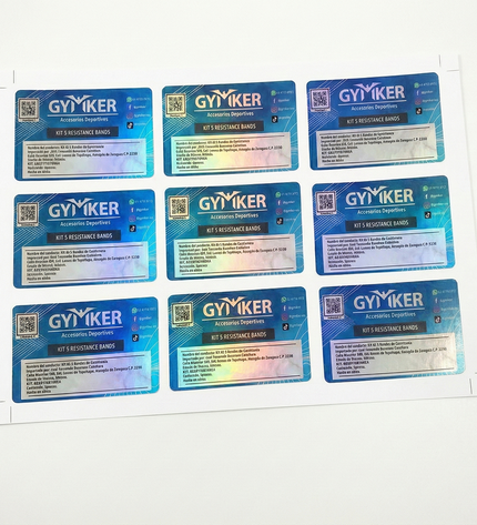Sticker Etiquetas vinil Tornasol personalizadas ✅