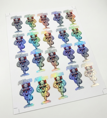Sticker Etiquetas vinil Tornasol personalizadas ✅