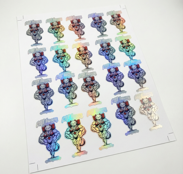 Sticker Etiquetas vinil Tornasol personalizadas ✅